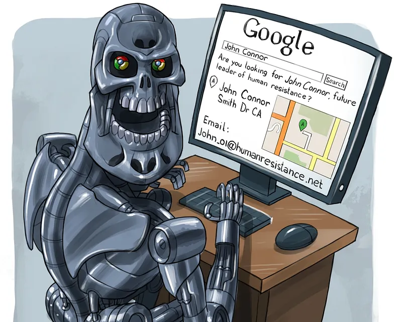 Let’s face it… John Connor doesn’t have a chance against Google.